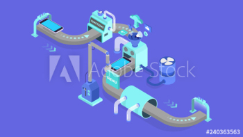 Mobile app development concept