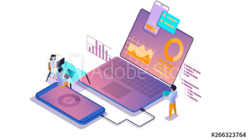 Mobile app development concept