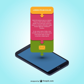 Mobile app infographic 