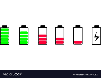 mobile battery icon set mobile battery icon set