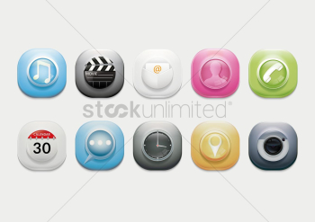Mobile icons Mobile icons