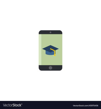 mobile learning creative icon from e-learning mobile learning creative icon from e-learning