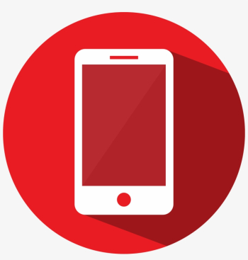 Mobile - Mobile Phone Icon Red Png PNG Image | Transparent PNG ...