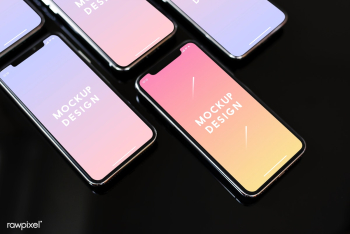 Mobile phone screens | Free stock psd mockup - 527572