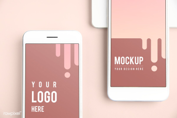 Mobile phone screens | Free stock psd mockup - 527588