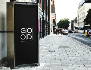 Mock up of a street billboard poster in a cit.. | Free stock psd mockup - 527032