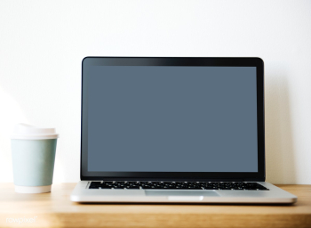 Mockup computer laptop on wooden table | Free stock photo - 386036 Mockup computer laptop on wooden table | Free stock photo - 386036