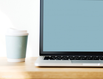 Mockup computer laptop on wooden table | Free stock photo - 386080 Mockup computer laptop on wooden table | Free stock photo - 386080