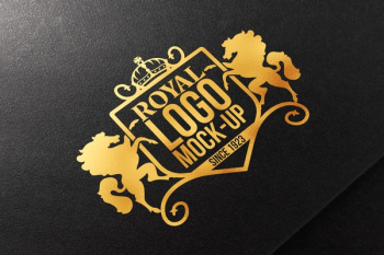 Mockup gold foil Mockup gold foil