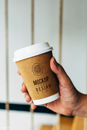 Mockup of a disposable coffee cup | Free stock psd mockup - 534013