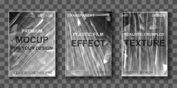 Mockup of transparent cellophane stretch film Free Vector Mockup of transparent cellophane stretch film Free Vector