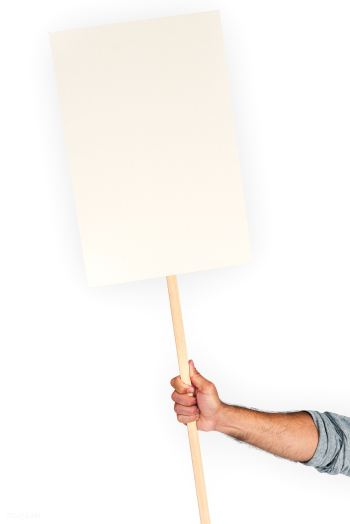 Mockup protest holding | Free stock psd mockup - 5822