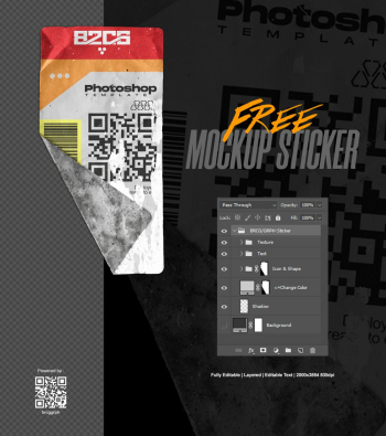 Mockup Sticker Mockup Sticker