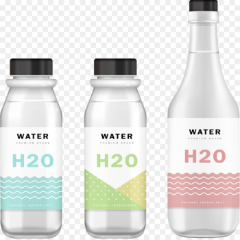 Mockup Water bottle - Vector bottle design 