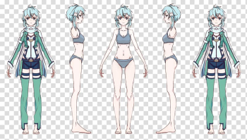 Model sheet Drawing Character Anime Art, female leg transparent background PNG clipart