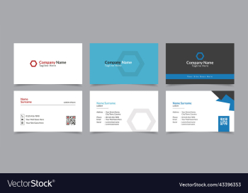 modern and clean business card layout