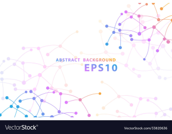 modern and creative molecule background design