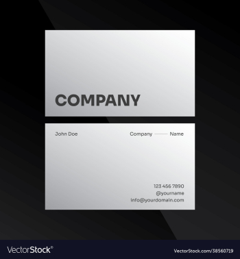 modern and elegant business card design