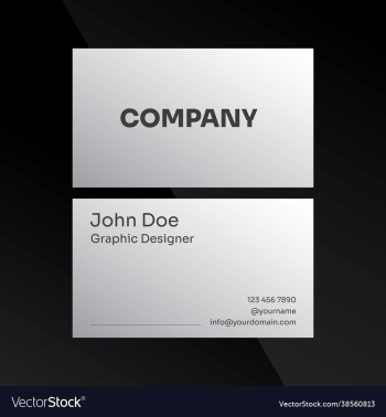 modern and elegant business card design template