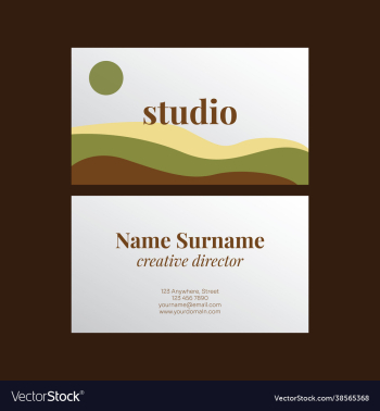 modern and elegant business card design template