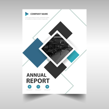 Modern annual report cover Modern annual report cover