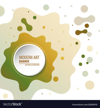 Modern art abstract banner square frame for text vector image Modern art abstract banner square frame for text vector image