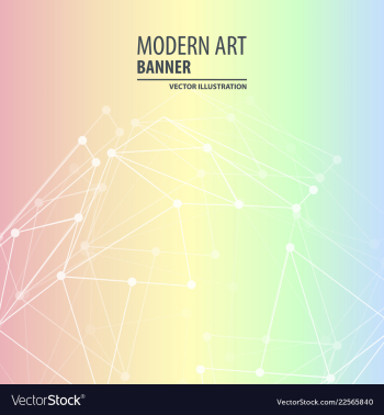 Modern art abstract banner square frame for text vector image Modern art abstract banner square frame for text vector image