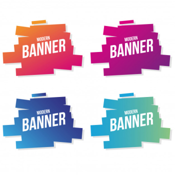 Modern banner collection Modern banner collection