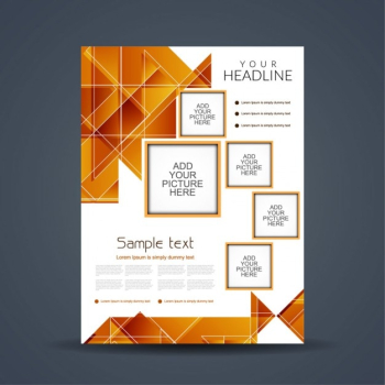 Modern brochure with polygons Modern brochure with polygons