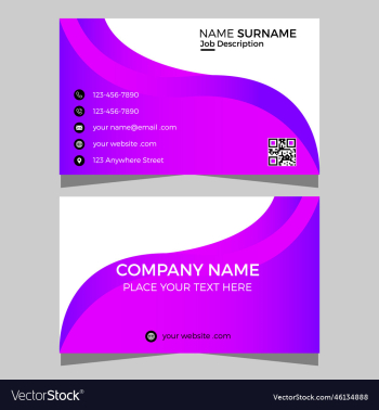 modern business card design template