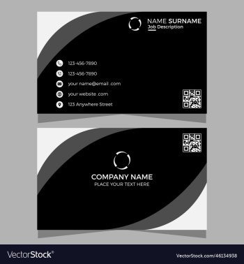 modern business card design template