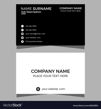 modern business card design template