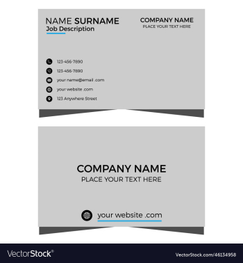 modern business card design template