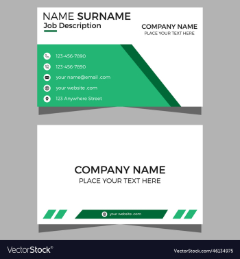 modern business card design template