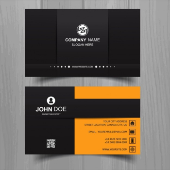 Modern business card in elegant style 