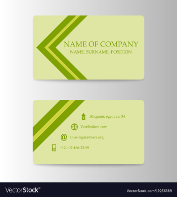 Modern business card print template trending vector image Modern business card print template trending vector image