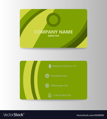 Modern business card print template trending vector image Modern business card print template trending vector image