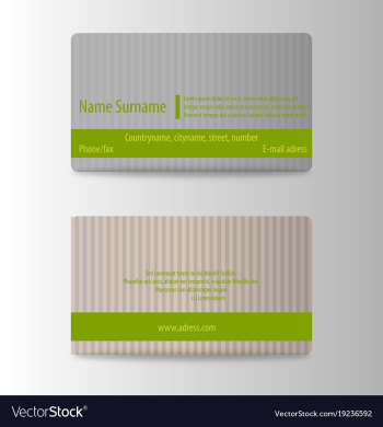 Modern business card print template trending vector image Modern business card print template trending vector image