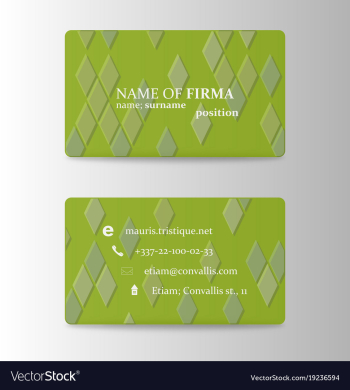 Modern business card print template trending vector image Modern business card print template trending vector image