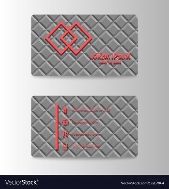 Modern business card print template trending vector image Modern business card print template trending vector image