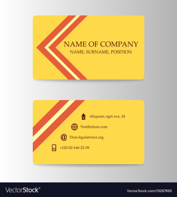 Modern business card print template trending vector image Modern business card print template trending vector image