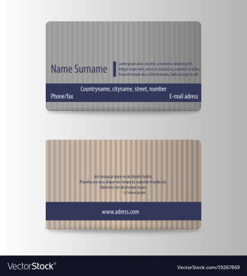 Modern business card print template trending vector image Modern business card print template trending vector image