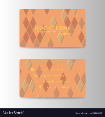 Modern business card print template trending vector image Modern business card print template trending vector image