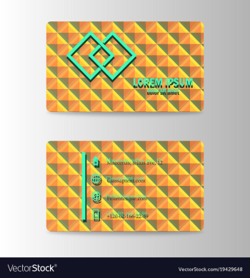 Modern business card print template trending vector image Modern business card print template trending vector image