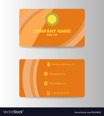 Modern business card print template trending vector image Modern business card print template trending vector image