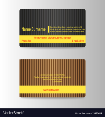 Modern business card print template trending vector image Modern business card print template trending vector image