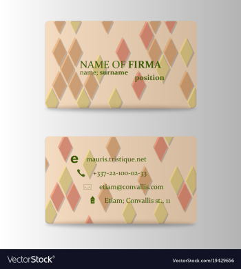 Modern business card print template trending vector image Modern business card print template trending vector image