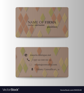 Modern business card print template trending vector image Modern business card print template trending vector image
