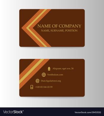 Modern business card print template trending vector image Modern business card print template trending vector image