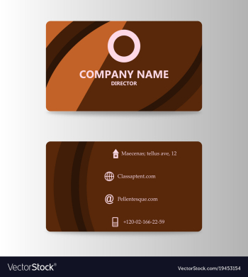 Modern business card print template trending vector image Modern business card print template trending vector image